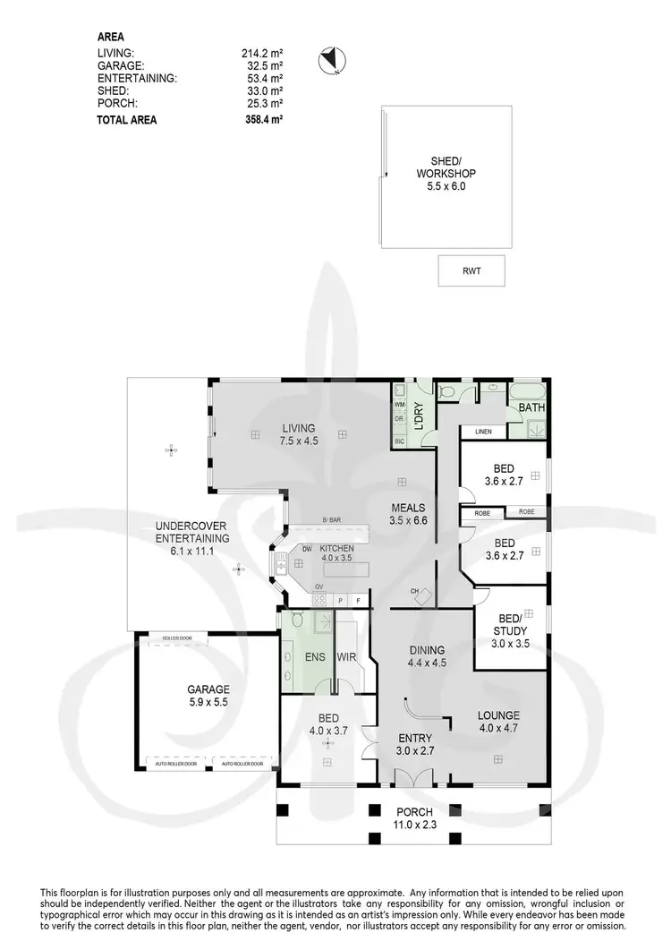 Floorplan of Homely house listing, 46 Jacaranda Drive, Woodside SA 5244