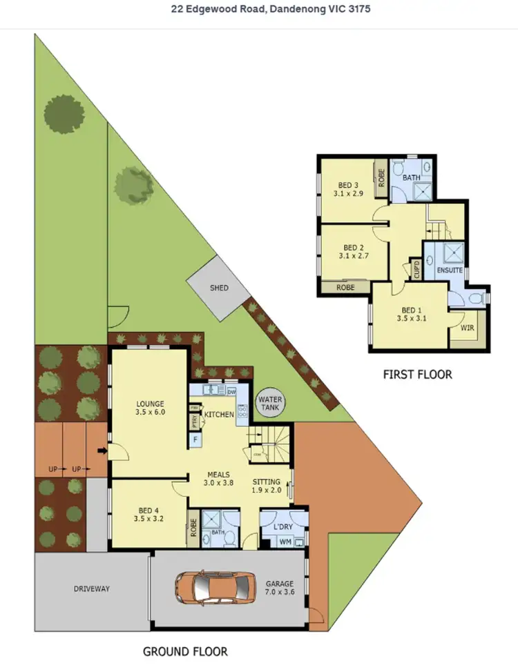 Floorplan of Homely house listing, 22 Edgewood Road, Dandenong VIC 3175