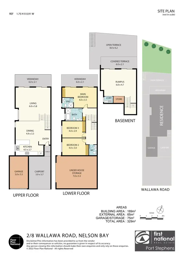 Floorplan of Homely house listing, 2/8 Wallawa Road, Nelson Bay NSW 2315