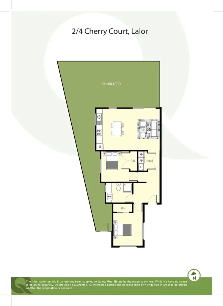 Floorplan of Homely unit listing, 2/4 Cherry Court, Lalor VIC 3075