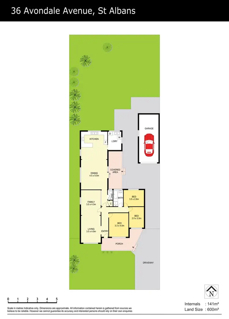 Floorplan of Homely house listing, 36 Avondale Avenue, St Albans VIC 3021