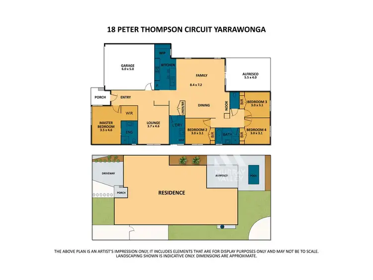 Floorplan of Homely house listing, 18 Peter Thomson Circuit, Yarrawonga VIC 3730