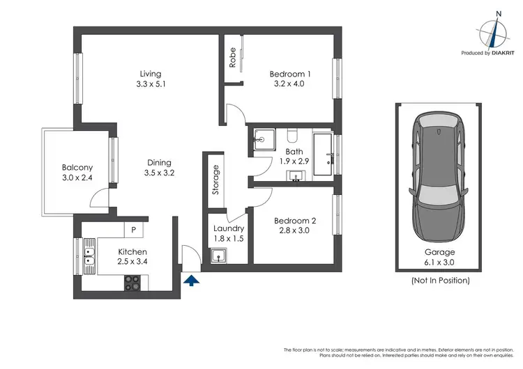 Floorplan of Homely unit listing, 4/2 Ball Avenue, Eastwood NSW 2122