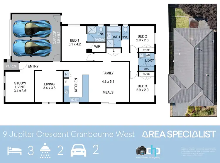 Floorplan of Homely house listing, 9 Jupiter Crescent, Cranbourne West VIC 3977