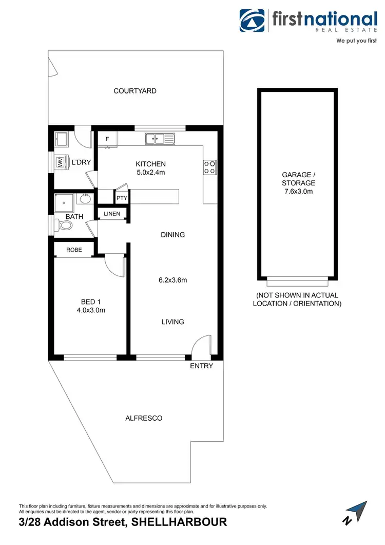 Floorplan of Homely unit listing, 3/28 Addison Street, Shellharbour NSW 2529