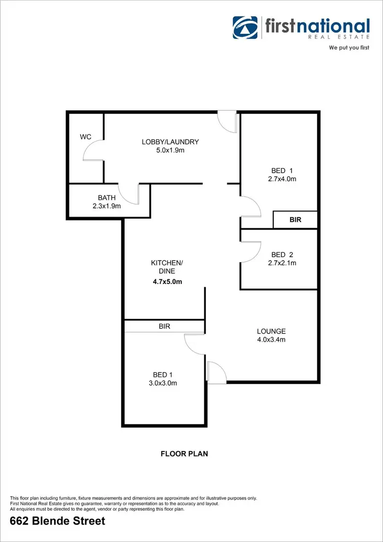 Floorplan of Homely house listing, 662 Blende Street, Broken Hill NSW 2880