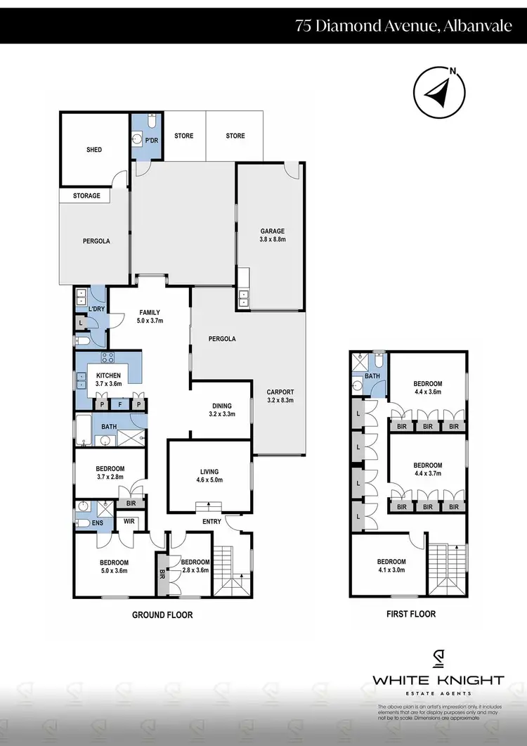 Floorplan of Homely house listing, 75 Diamond Avenue, Albanvale VIC 3021