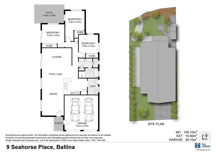 Floorplan of Homely house listing, 9 Seahorse Place, Ballina NSW 2478