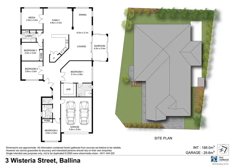 Floorplan of Homely house listing, 3 Wisteria Street, Ballina NSW 2478