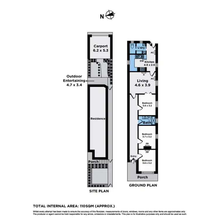 Floorplan of Homely house listing, 34 Darling Street, Moonee Ponds VIC 3039