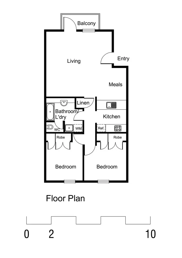 Floorplan of Homely apartment listing, 3/112 Dodds Street, Southbank VIC 3006