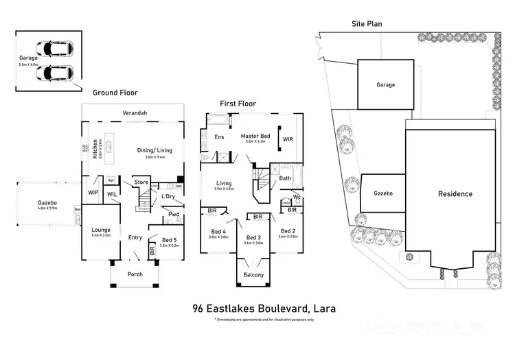Floorplan of Homely house listing, 96 Eastlakes Boulevard, Lara VIC 3212