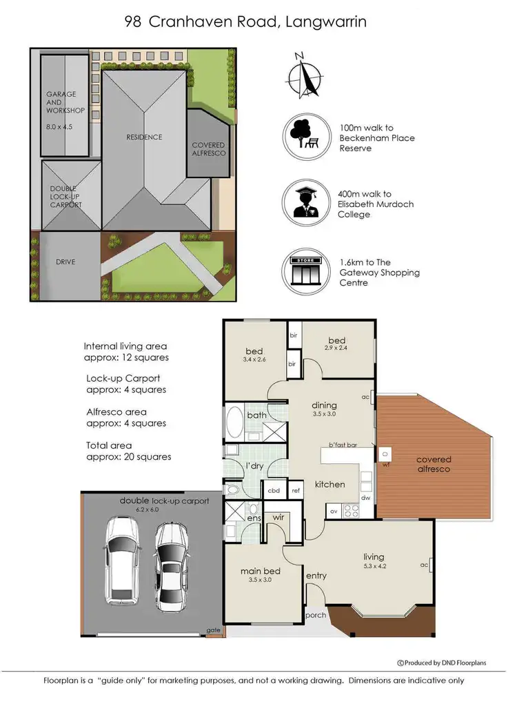 Floorplan of Homely house listing, 98 Cranhaven Road, Langwarrin VIC 3910