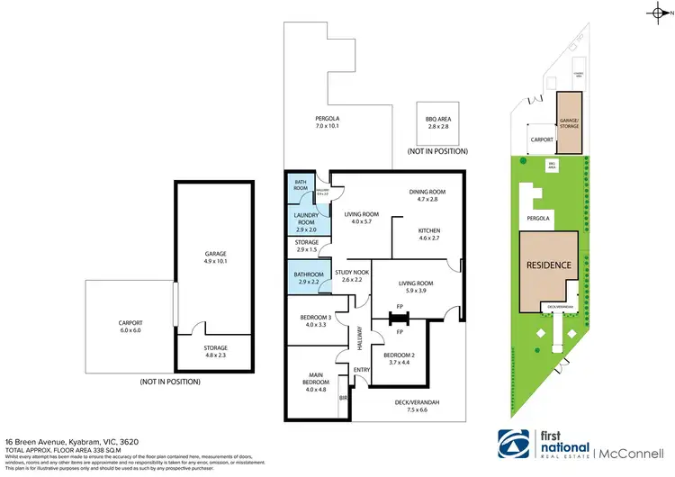 Floorplan of Homely house listing, 16 Breen Avenue, Kyabram VIC 3620