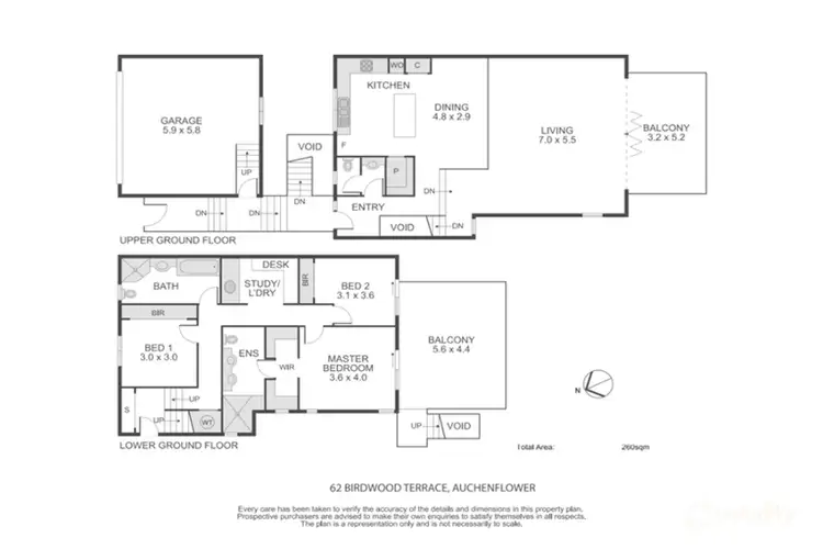 Floorplan of Homely house listing, 62 Birdwood Terrace, Auchenflower QLD 4066