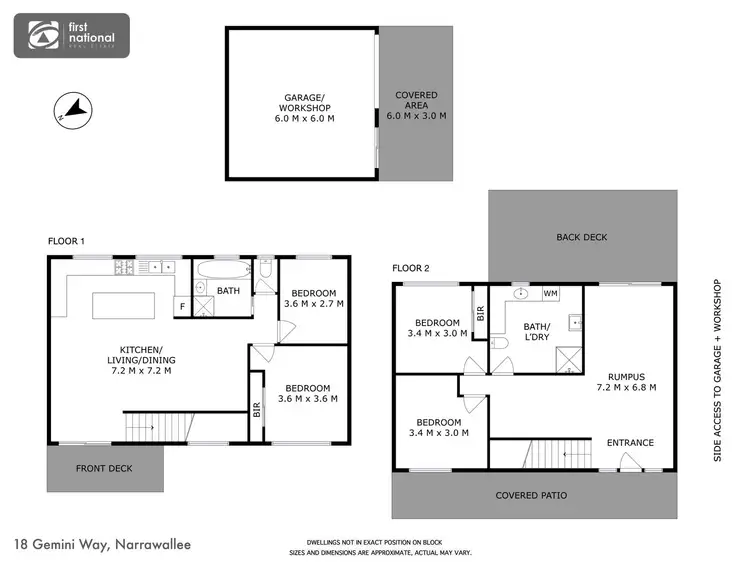 Floorplan of Homely house listing, 18 Gemini Way, Narrawallee NSW 2539