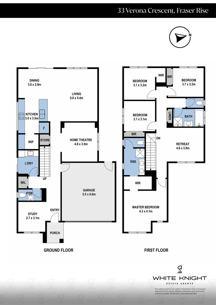 Floorplan of Homely house listing, 33 Verona Crescent, Fraser Rise VIC 3336