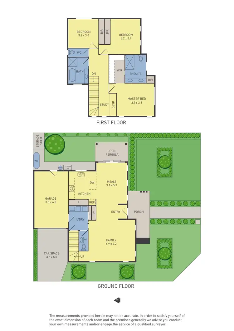 Floorplan of Homely townhouse listing, 1/16 Delmont Street, Albion VIC 3020