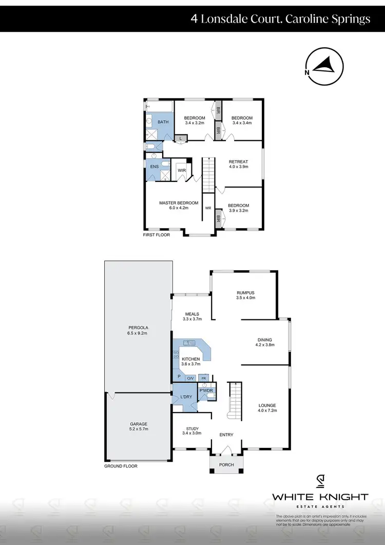 Floorplan of Homely house listing, 4 Lonsdale Court, Caroline Springs VIC 3023
