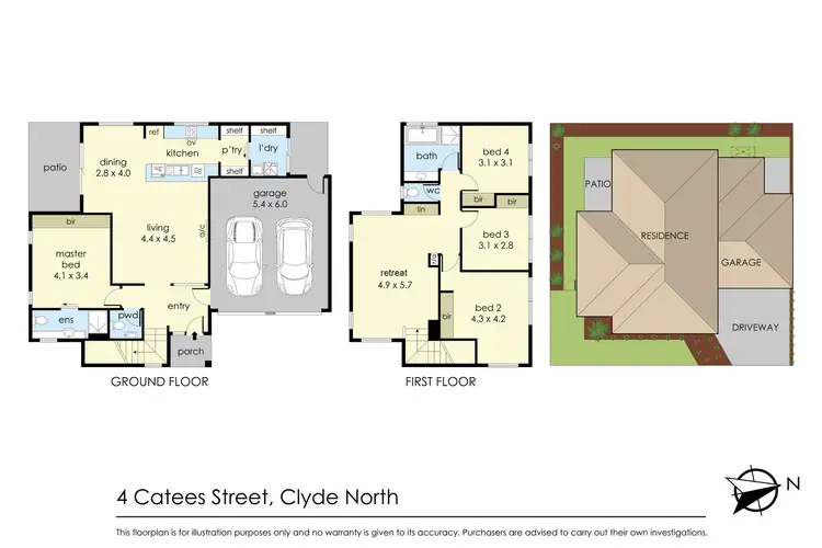 Floorplan of Homely house listing, 4 Catees Street, Clyde North VIC 3978
