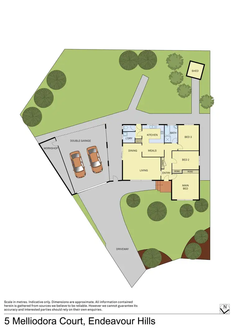 Floorplan of Homely house listing, 5 Melliodora Court, Endeavour Hills VIC 3802