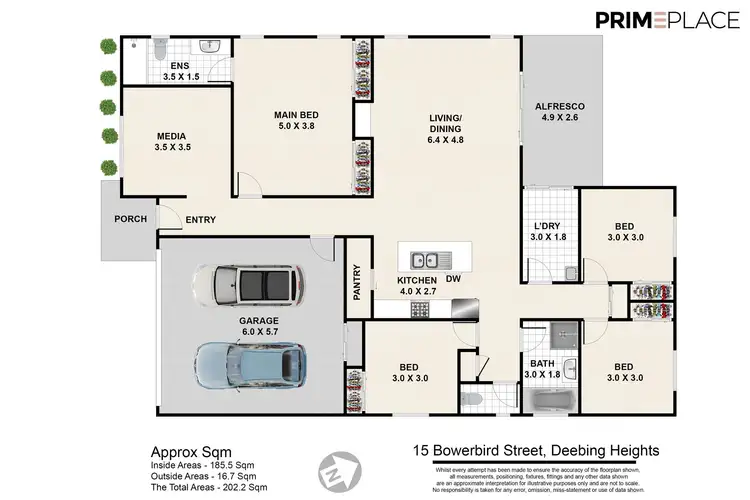 Floorplan of Homely house listing, 15 BOWERBIRD STREET, Deebing Heights QLD 4306