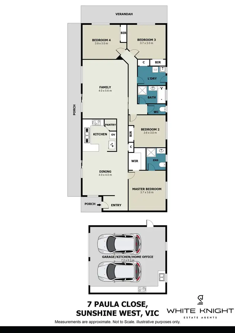 Floorplan of Homely house listing, 7 Paula close, Sunshine West VIC 3020