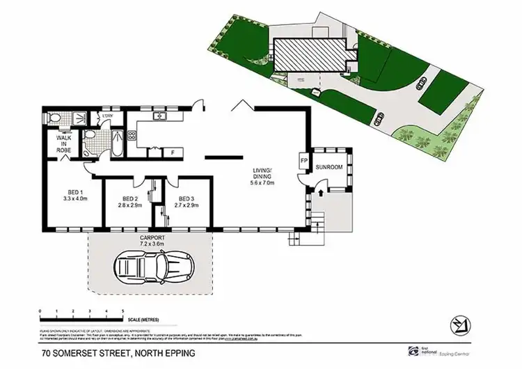 Floorplan of Homely house listing, 70 Somerset Street, Epping NSW 2121