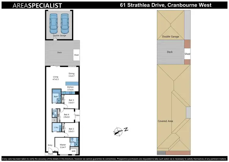 Floorplan of Homely house listing, 61 Strathlea Drive, Cranbourne West VIC 3977