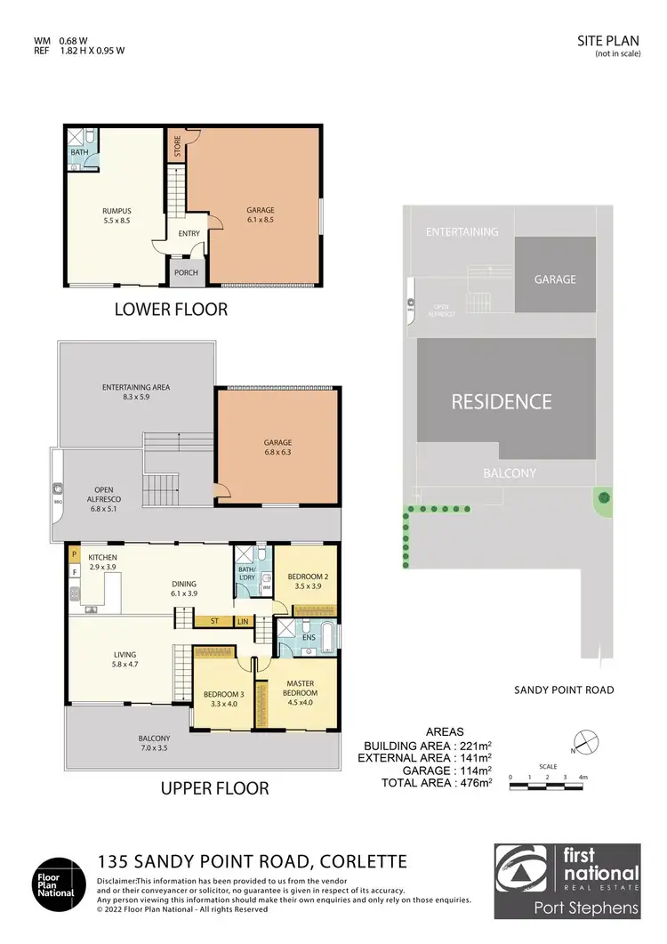 Floorplan of Homely house listing, 135 Sandy Point Road, Corlette NSW 2315