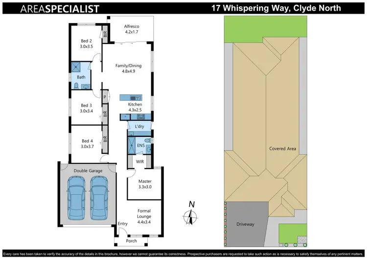 Floorplan of Homely house listing, 17 Whispering Way, Clyde North VIC 3978