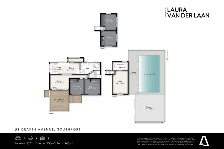 Floorplan of Homely house listing, 53 Deakin Avenue, Southport QLD 4215