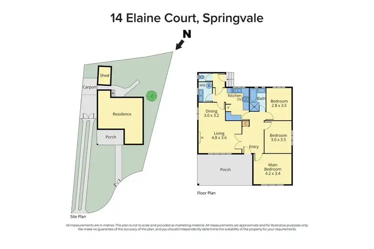 Floorplan of Homely house listing, 14 Elaine Court, Springvale VIC 3171