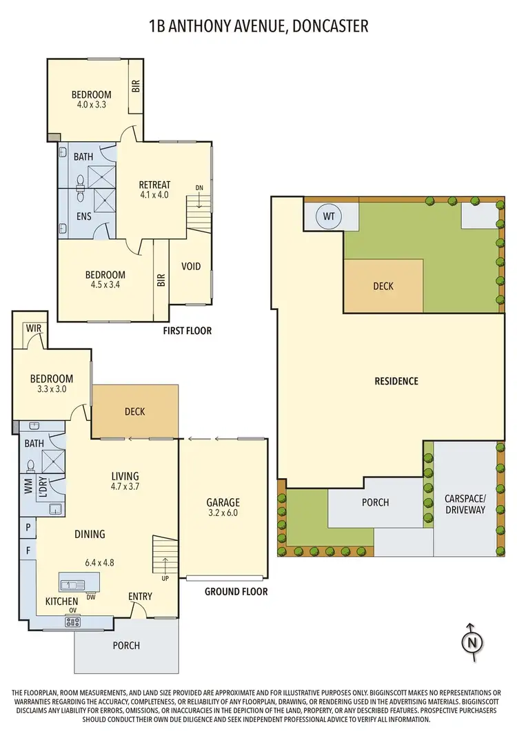 Floorplan of Homely townhouse listing, 1B Anthony Avenue, Doncaster VIC 3108