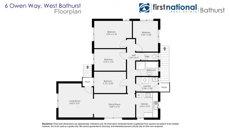 Floorplan of Homely house listing, 6 Owen Way, West Bathurst NSW 2795