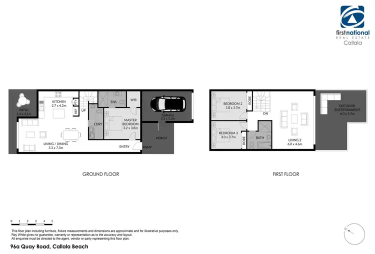 Floorplan of Homely semi-detached listing, 96a & 96b Quay Road, Callala Beach NSW 2540
