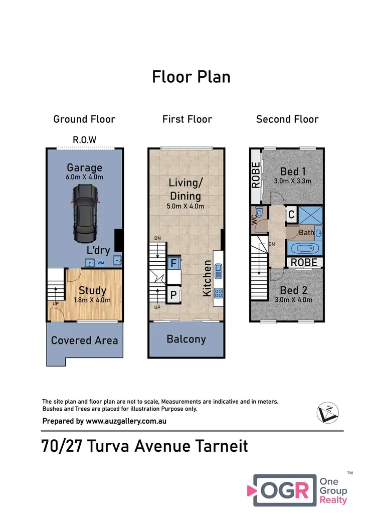 Floorplan of Homely townhouse listing, 70/27 Turva Avenue, Tarneit VIC 3029