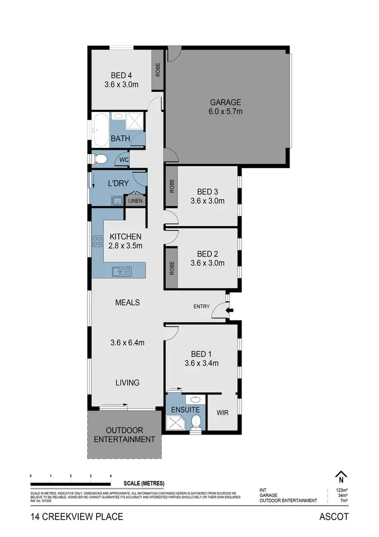 Floorplan of Homely house listing, 14 Creekview Place, Ascot VIC 3551
