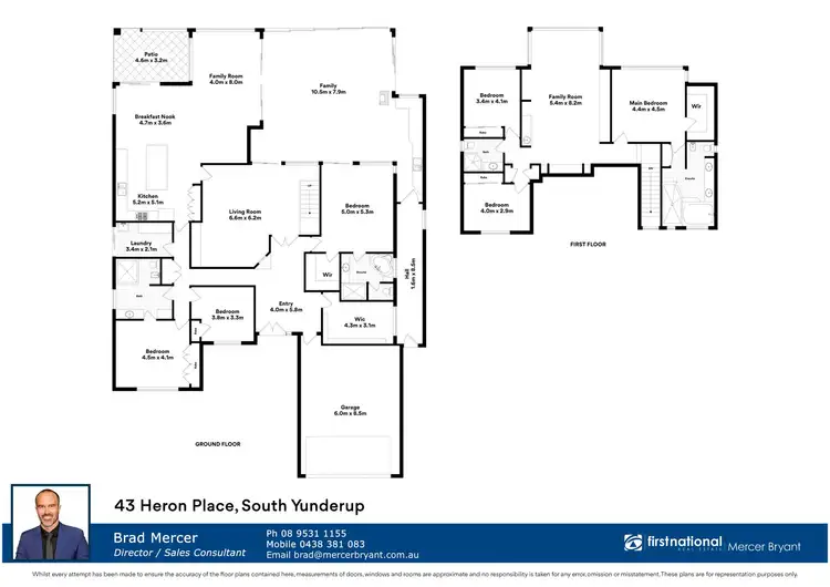 Floorplan of Homely house listing, 43 HERON PLACE, South Yunderup WA 6208