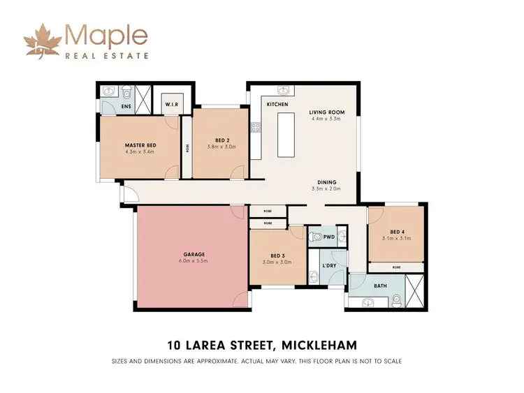 Floorplan of Homely house listing, 10 Larea Street, Mickleham VIC 3064