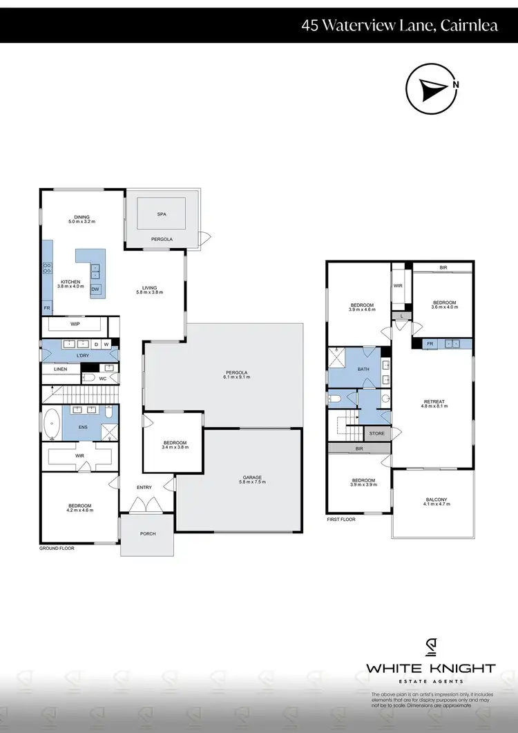 Floorplan of Homely house listing, 45 WATERVIEW LANE, Cairnlea VIC 3023