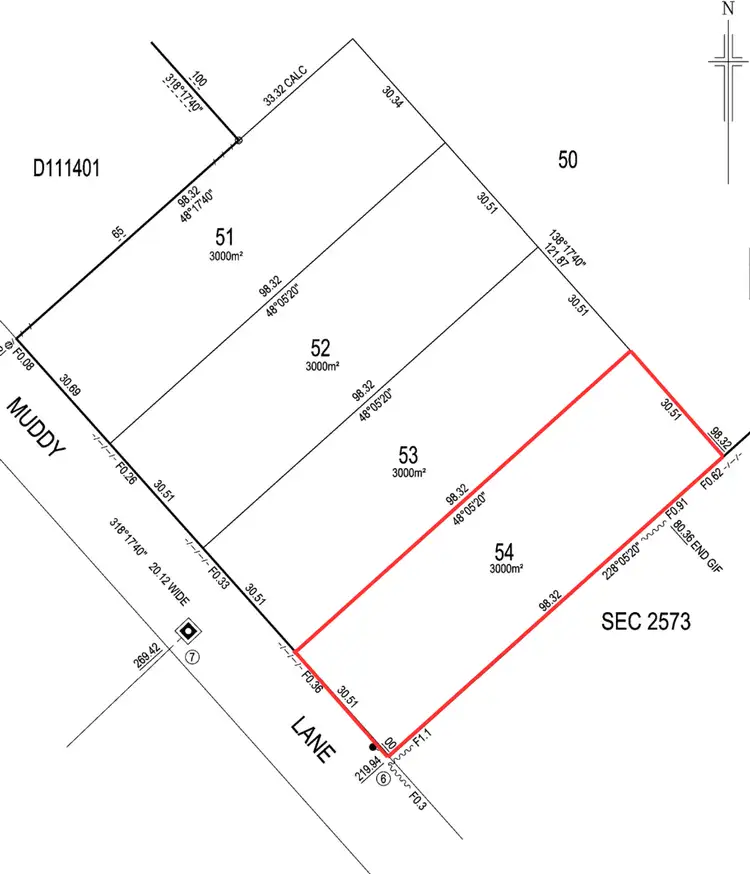Floorplan of Homely land listing, 26 Muddy Lane, North Moonta SA 5558