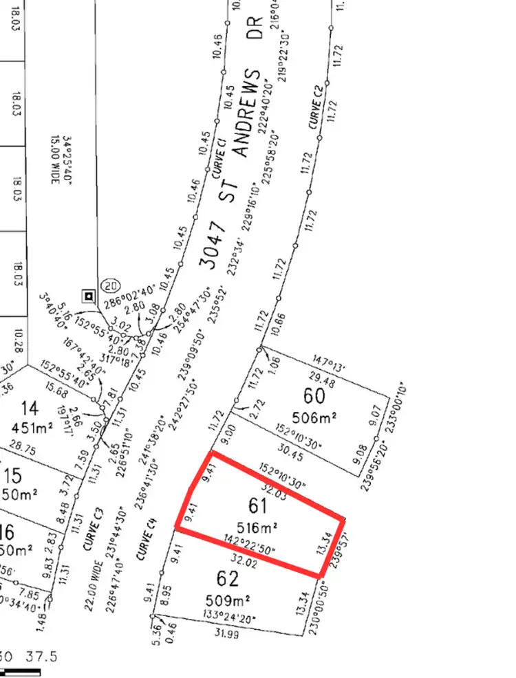 Floorplan of Homely land listing, 21 St Andrews Drive, Port Hughes SA 5558
