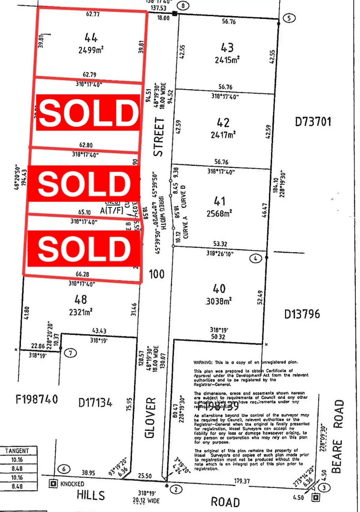 Floorplan of Homely land listing, LOT 44, Lot 44 Glover Street, North Moonta SA 5558