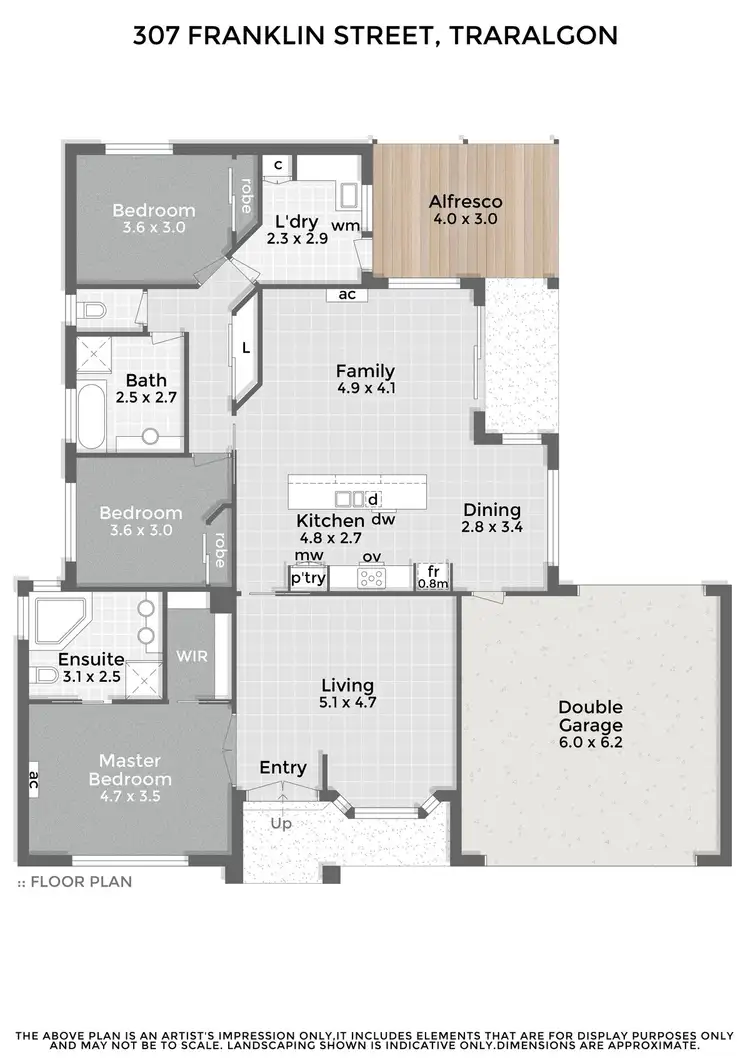 Floorplan of Homely house listing, 307 Franklin Street, Traralgon VIC 3844