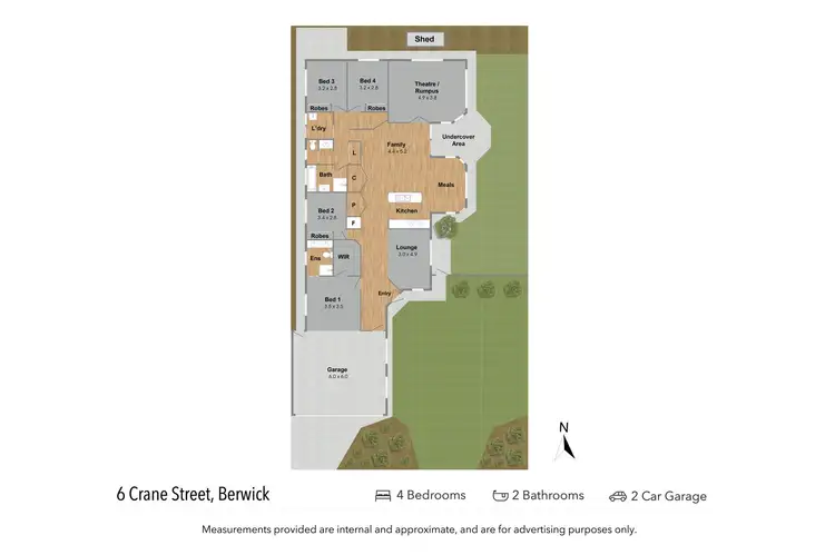 Floorplan of Homely house listing, 6 Crane Street, Berwick VIC 3806