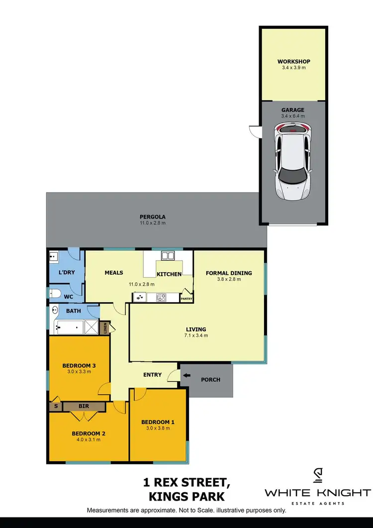 Floorplan of Homely house listing, 1 Rex Street, Kings Park VIC 3021
