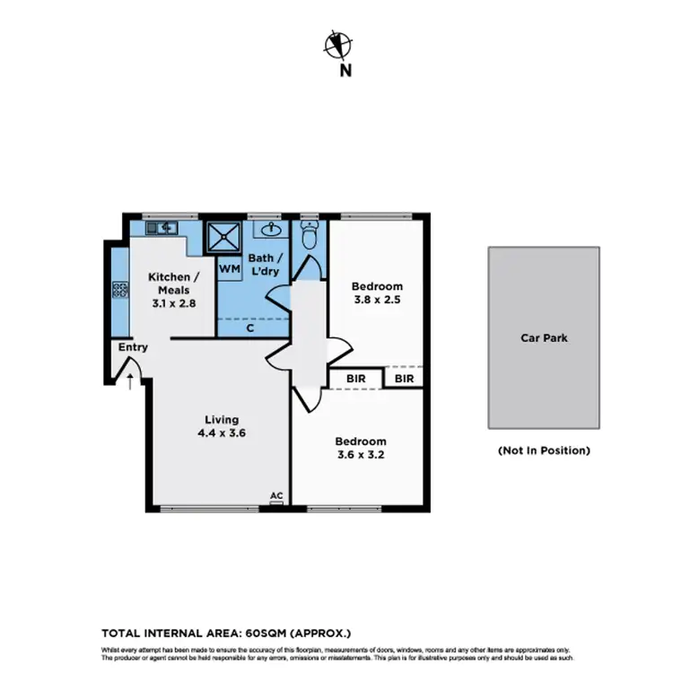 Floorplan of Homely apartment listing, 7/17 Gordon Street, Footscray VIC 3011