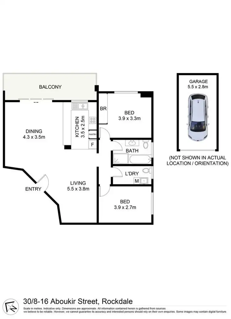Floorplan of Homely apartment listing, 30/8-16 Aboukir Street, Rockdale NSW 2216