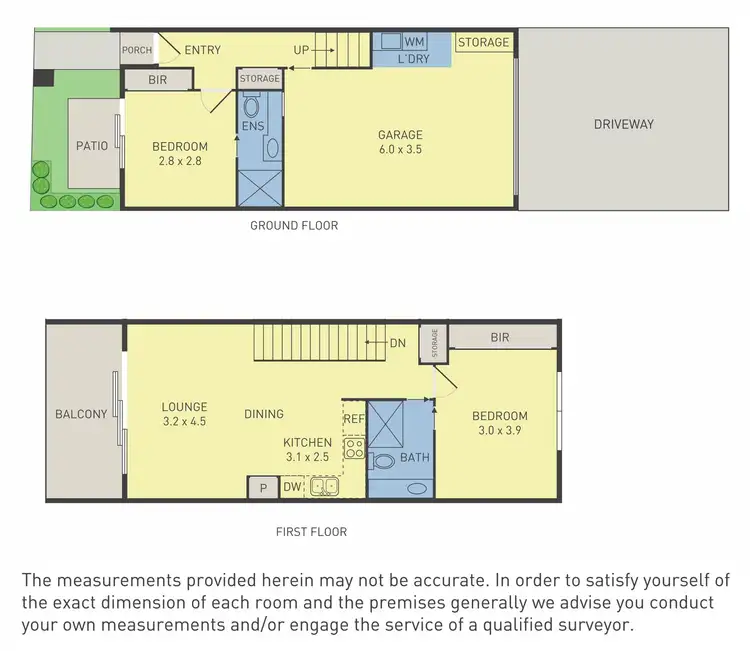 Floorplan of Homely townhouse listing, 545B Ballarat Road, Albion VIC 3020